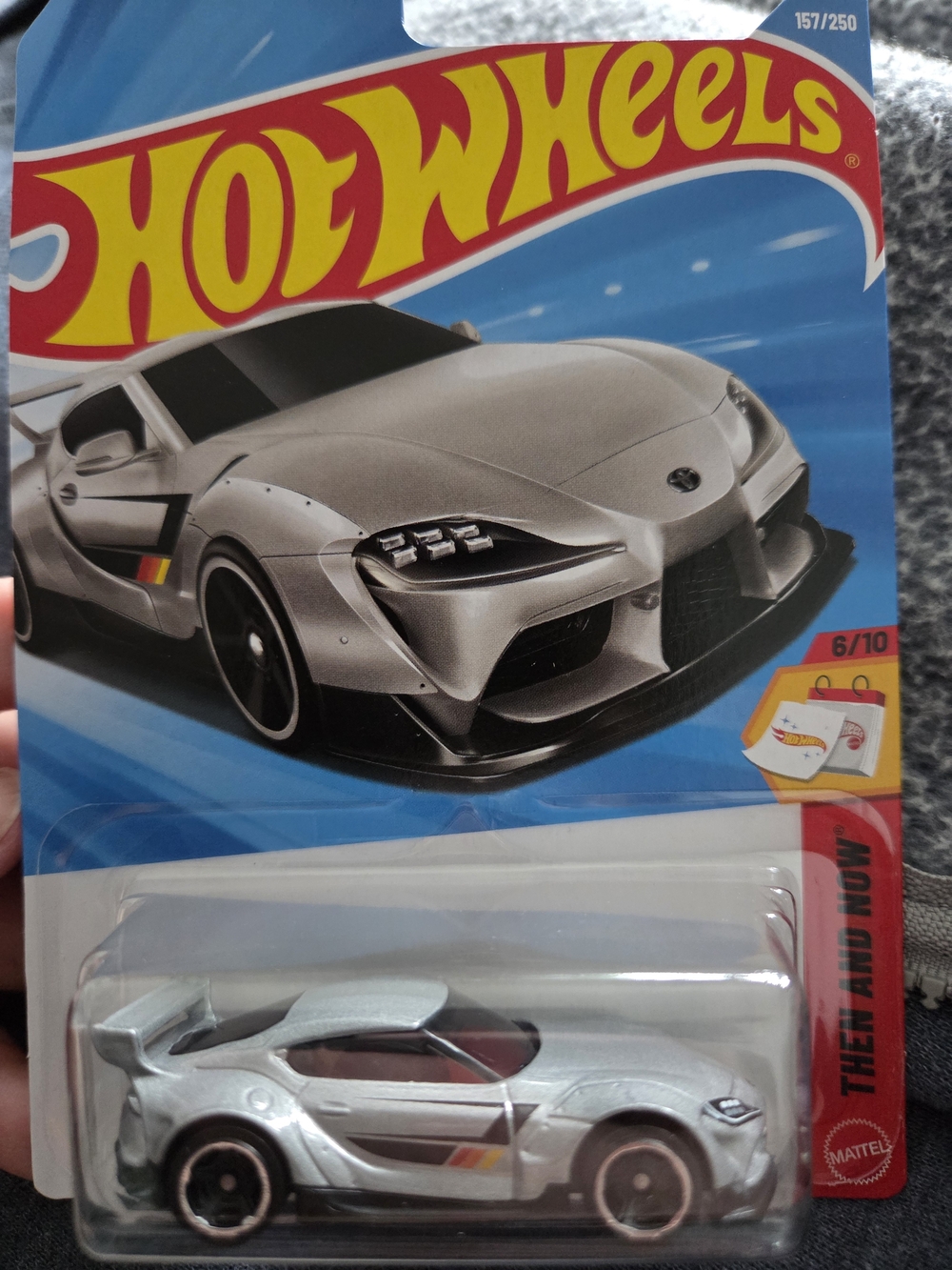 Hot Wheels Silver Sports Car Toy - Die-Cast Racing Vehicle